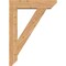 Ekena Millwork Traditional Slat Smooth Bracket w/ Offset Brace, Western Red Cedar, 7 1/2"W x 32"D x 44"H BKT0806X32X44TRA06SWR - alternate 3